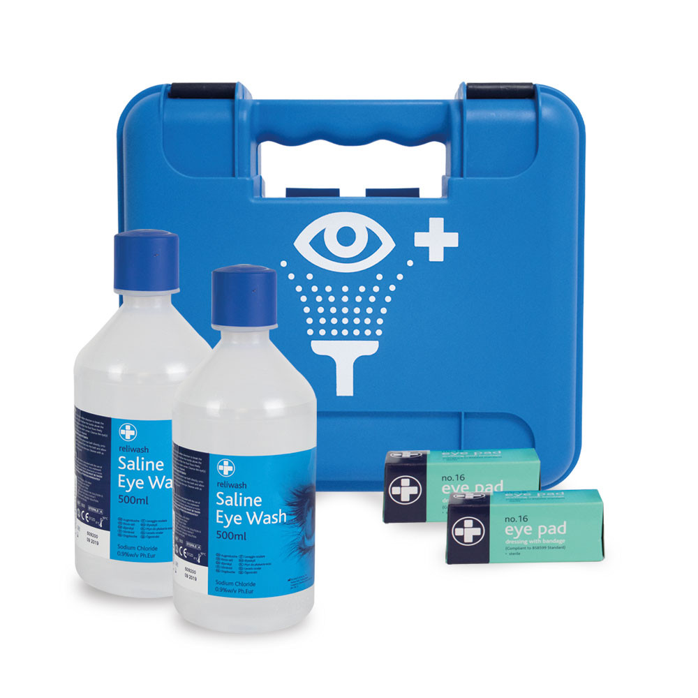 Deluxe Eyewash Station Complete in Blue Titan Box &pound;18.95 - image